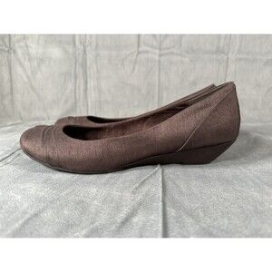 Rocket Dog Wedge Pumps Women's 10 M Brown Pleated Casual Slip On Shoes